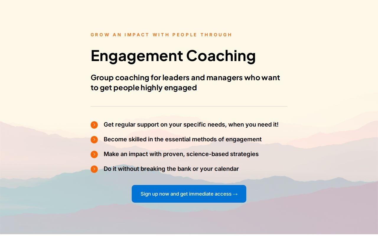 Engagement Coaching